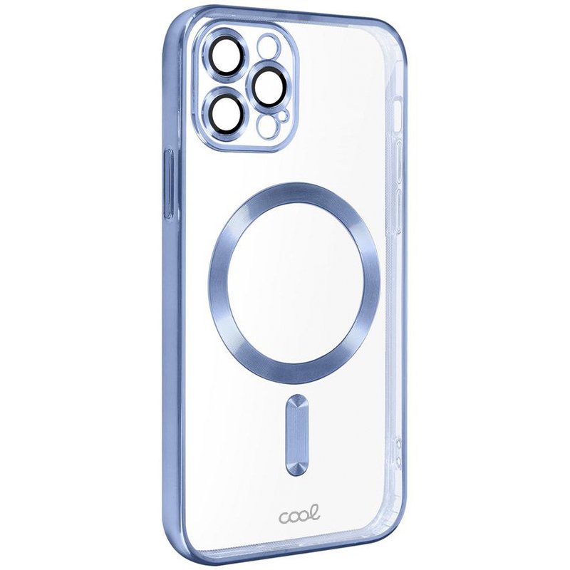 Capa COOL para iPhone 15 Pro Max Magnética Borde Celeste