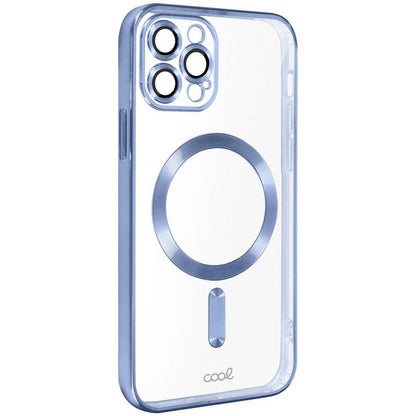 Capa COOL para iPhone 15 Pro Max Magnética Borde Celeste