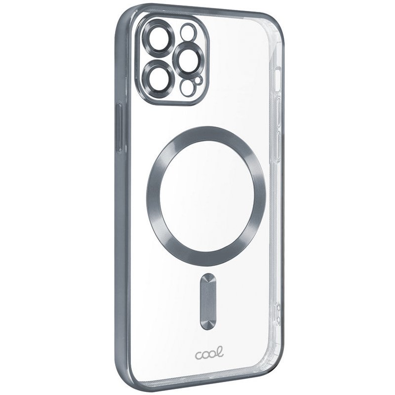 Capa COOL para iPhone 15 Pro Max Magnética Borde Prata