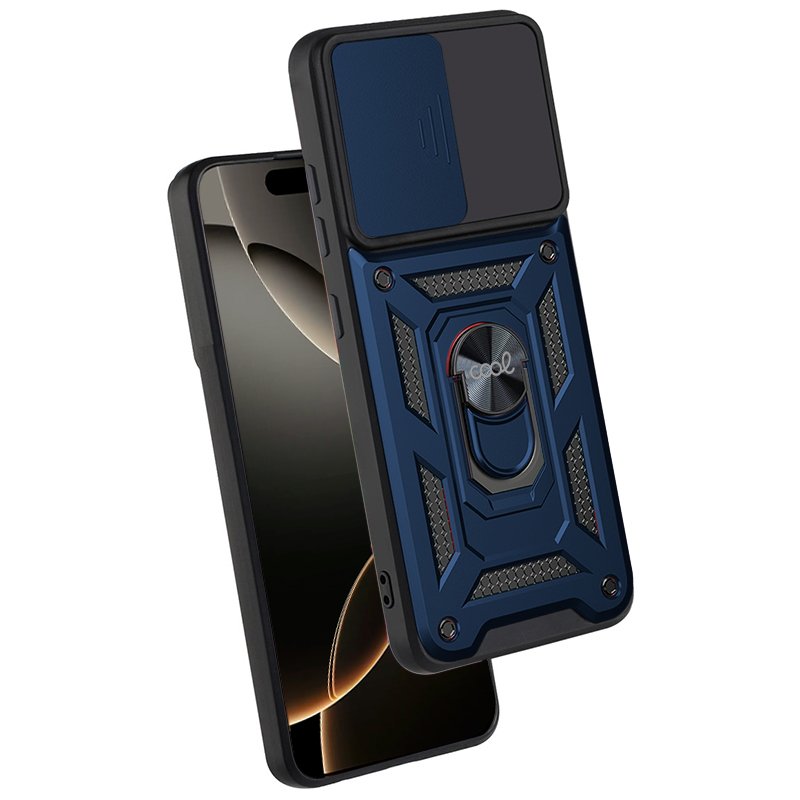 Capa COOL para iPhone 16 Pro Hard Ring Marinho