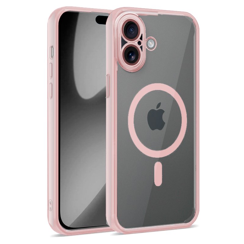 Capa COOL para iPhone 17 Magnética Borde Rosa