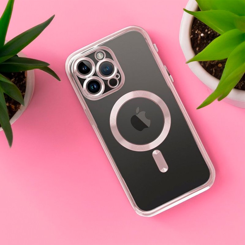 Capa COOL para iPhone 17 Magnética Borde Rosa