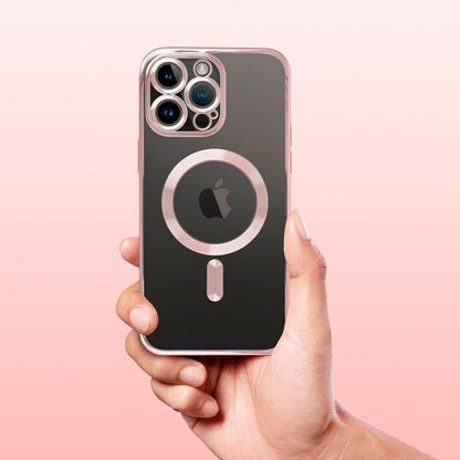 Capa COOL para iPhone 17 Magnética Borde Rosa