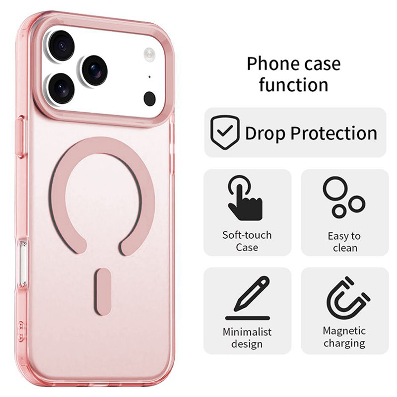 Capa COOL para iPhone 17 Pro Magnética Colorful Rosa