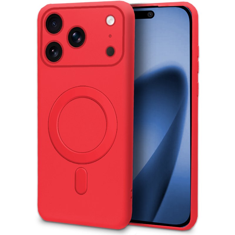 Capa COOL para iPhone 17 Pro Max Magnética Cover Vermelho
