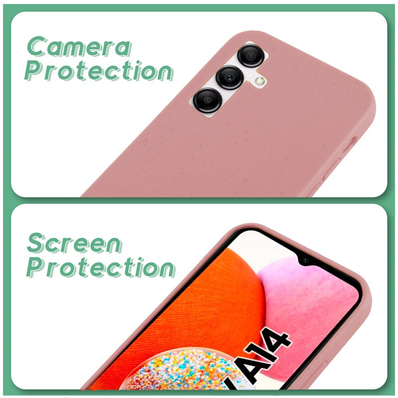 Capa COOL para Samsung A145 Galaxy A14 / A14 5G Eco Biodegradável Rosa