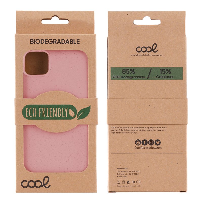 Capa COOL para Samsung A145 Galaxy A14 / A14 5G Eco Biodegradável Rosa
