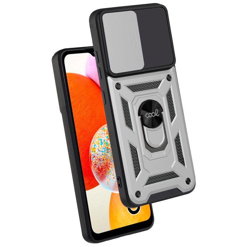 Capa COOL para Samsung A145 Galaxy A14 / A14 5G Hard Ring Prata