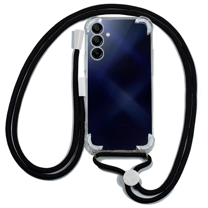 Capa COOL para Samsung A155 Galaxy A15 / A15 5G / M15 5G Cordão Preto