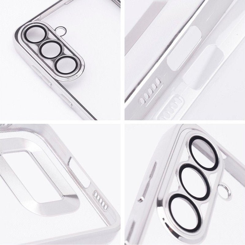 Capa COOL para Samsung A266 Galaxy A26 5G / A17 / A17 5G Borde Metálico (Prata)