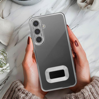 Capa COOL para Samsung A266 Galaxy A26 5G / A17 / A17 5G Borde Metálico (Prata)