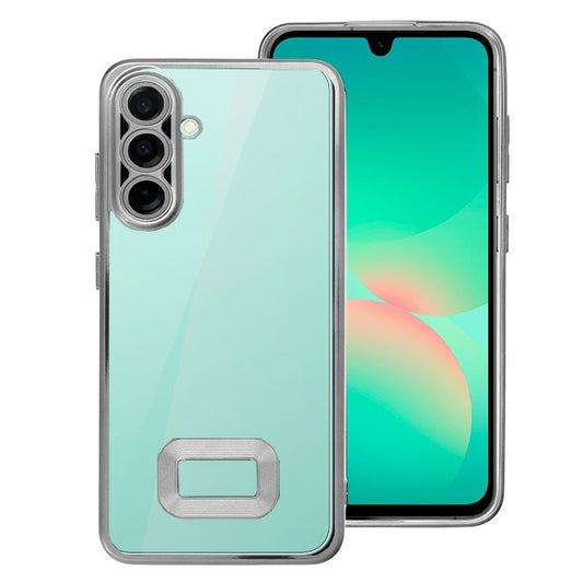 Capa COOL para Samsung A266 Galaxy A26 5G / A17 / A17 5G Borde Metálico (Prata)