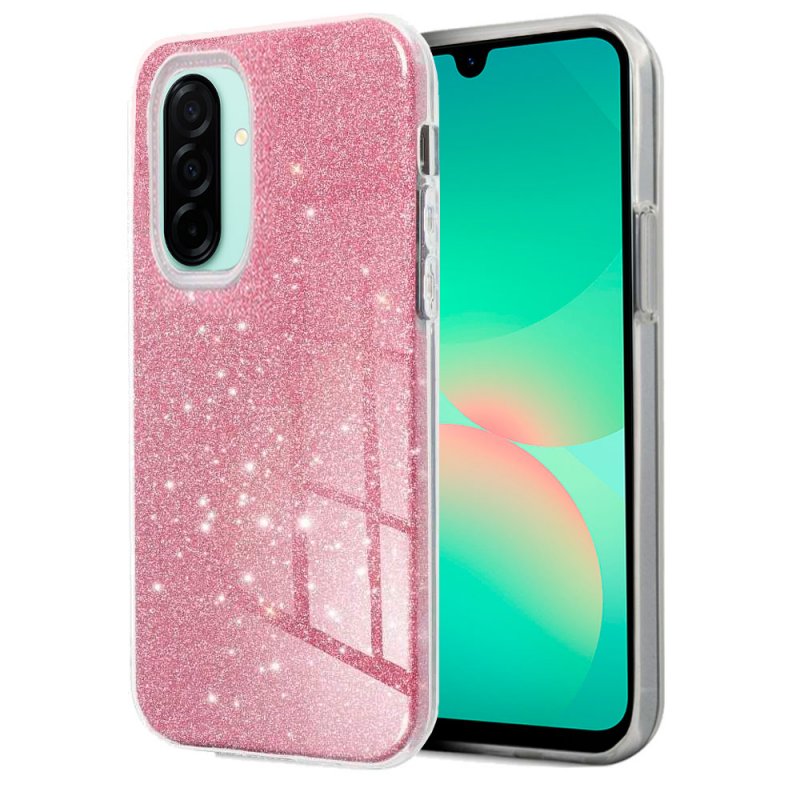 Capa COOL para Samsung A266 Galaxy A26 5G / A17 / A17 5G Glitter Rosa