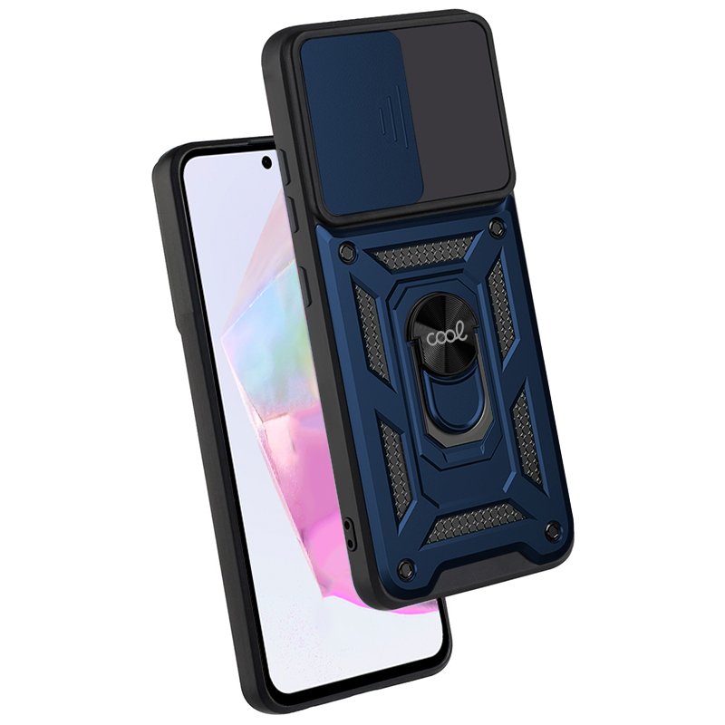 Capa COOL para Samsung A356 Galaxy A35 5G Hard Ring Marinho