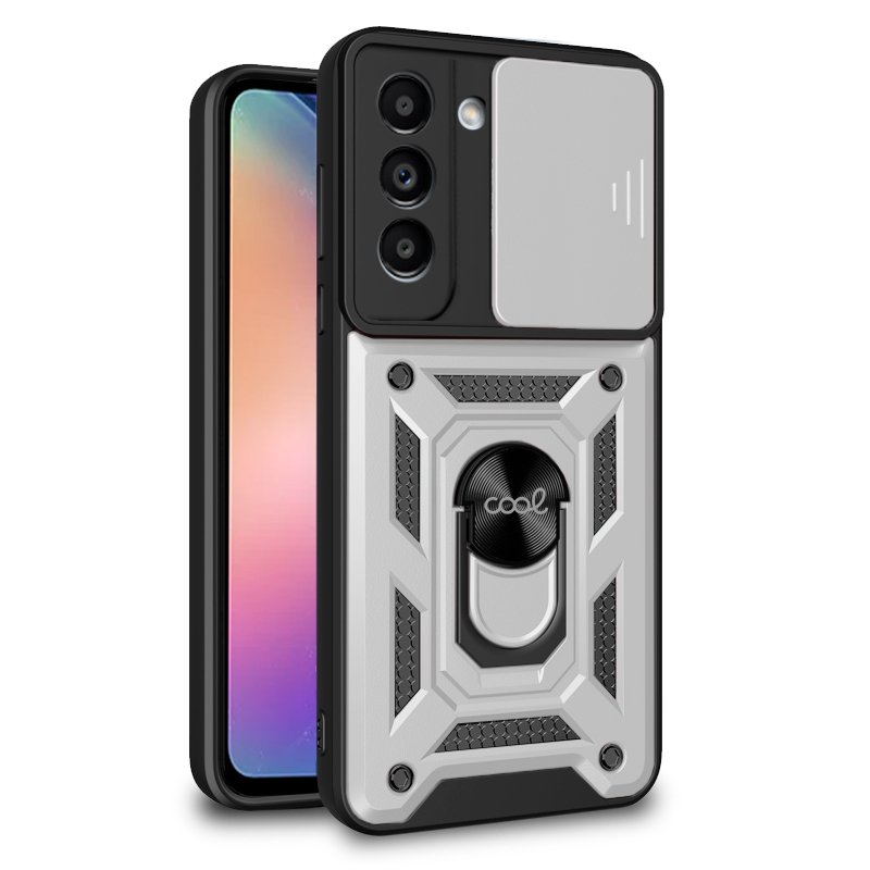 Capa COOL para Samsung A546 Galaxy A54 5G Hard Ring Prata