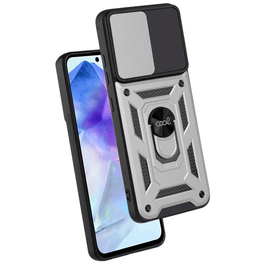 Capa COOL para Samsung A556 Galaxy A55 5G Hard Ring Prata