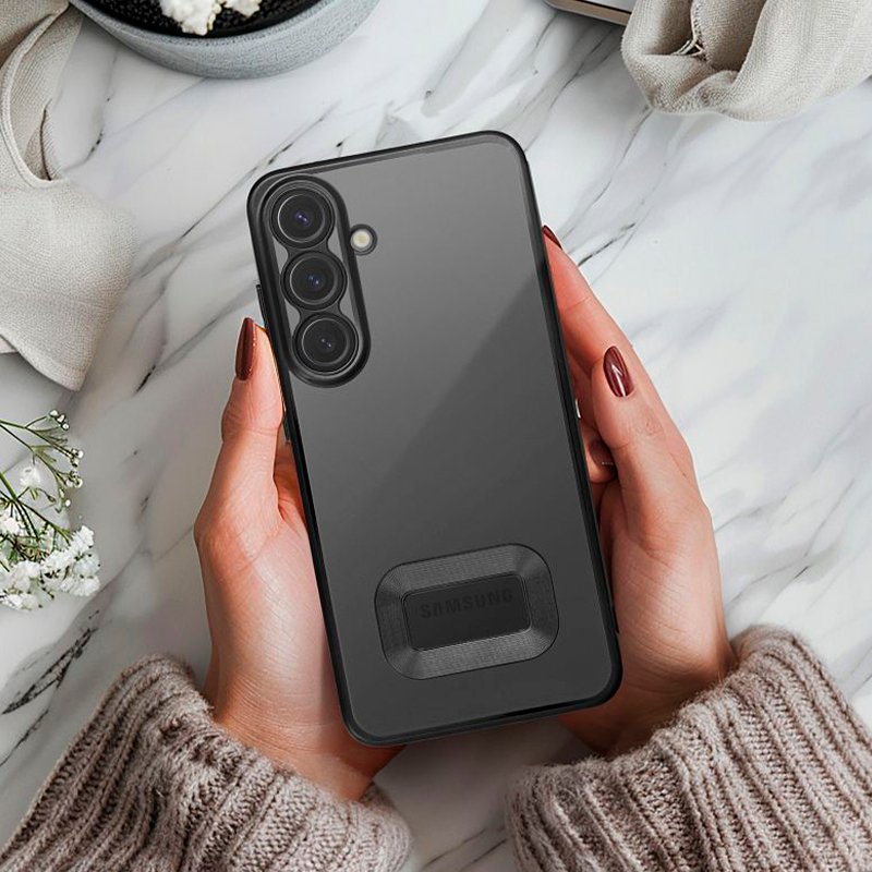 Capa COOL para Samsung A566 Galaxy A56 5G Borde Metálico (Preto)