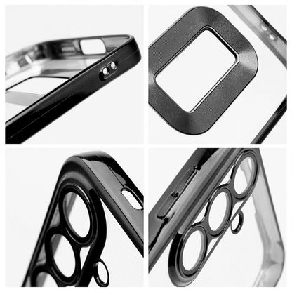 Capa COOL para Samsung A566 Galaxy A56 5G Borde Metálico (Preto)