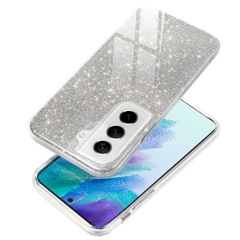 Capa COOL para Samsung G990B Galaxy S21 FE Glitter Silver