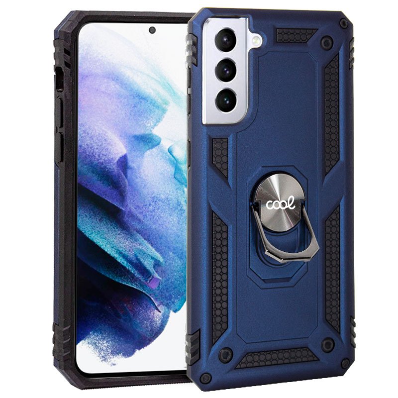 Capa COOL para Samsung G996 Galaxy S21 Plus Hard Ring Azul