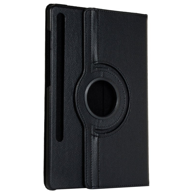 Capa COOL para Samsung Galaxy Tab S7 FE T736 Couro Preto Liso de 12.4 polegadas