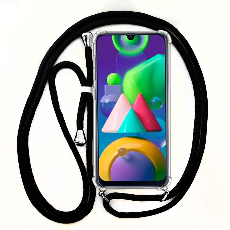 Capa COOL para Samsung M215 Galaxy M21 Cordão Preto