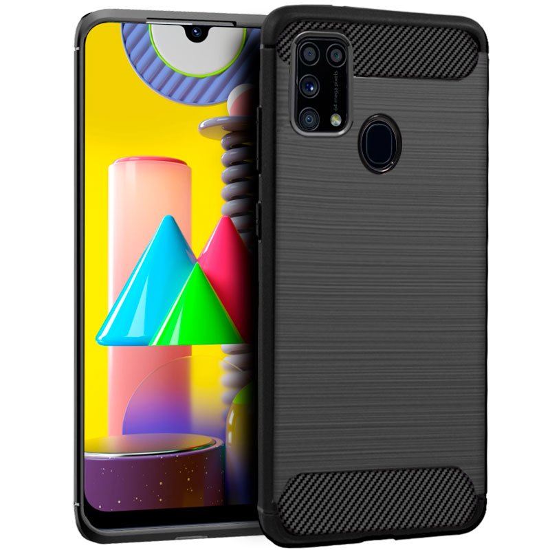 Capa COOL para Samsung M315 Galaxy M31 Carbono Preto