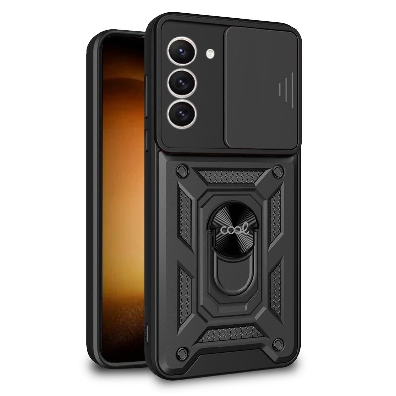 Capa COOL para Samsung S911 Galaxy S23 Hard Ring Preto