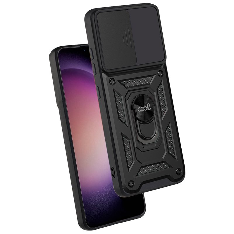 Capa COOL para Samsung S916 Galaxy S23 Plus Hard Ring Preto