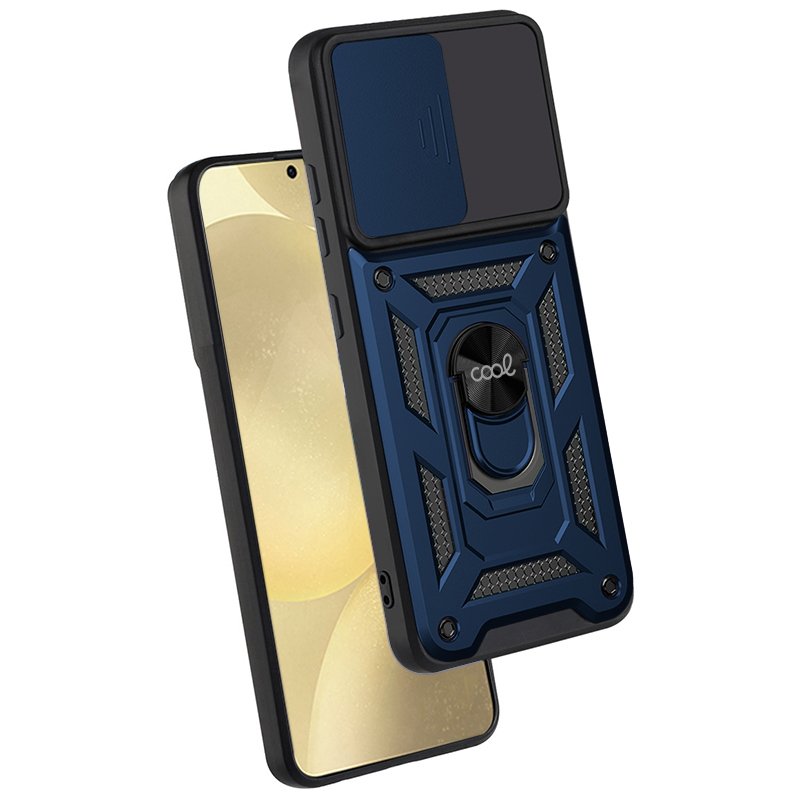 Capa COOL para Samsung S926 Galaxy S24 Plus / S25 Plus Hard Ring Marinho