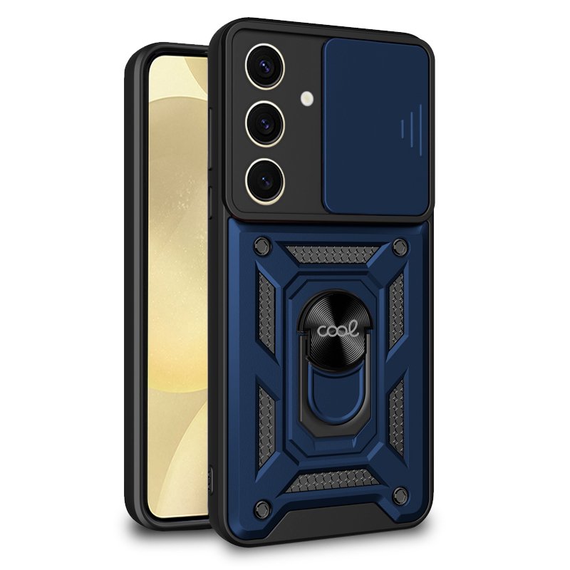Capa COOL para Samsung S926 Galaxy S24 Plus / S25 Plus Hard Ring Marinho