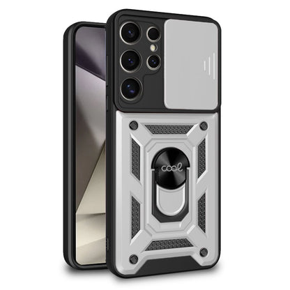 Capa COOL para Samsung S928 Galaxy S24 Ultra Hard Ring Prata