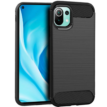 Capa COOL para Xiaomi Mi 11 Lite / Mi 11 Lite 5G Carbono Preto