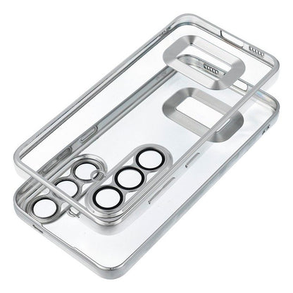 Capa COOL para Xiaomi Redmi 13C / 13C 5G / Poco C65 Borde Metálico (Prata)