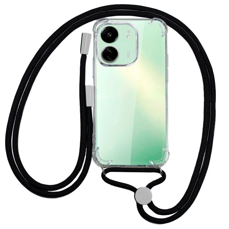 Capa COOL para Xiaomi Redmi 13C / 13C 5G / Poco C65 Cordão Preto