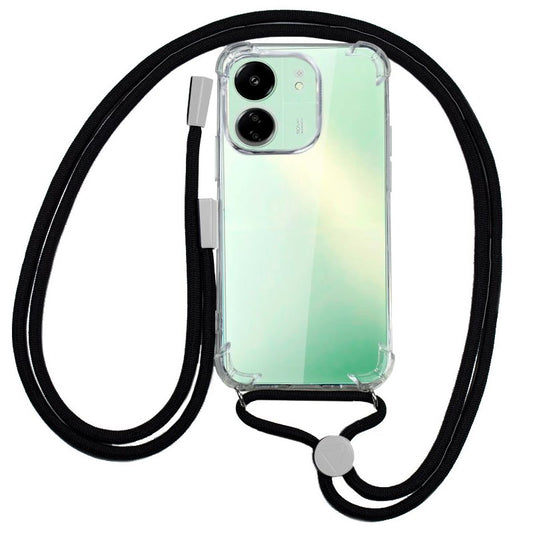 Capa COOL para Xiaomi Redmi 13C / 13C 5G / Poco C65 Cordão Preto