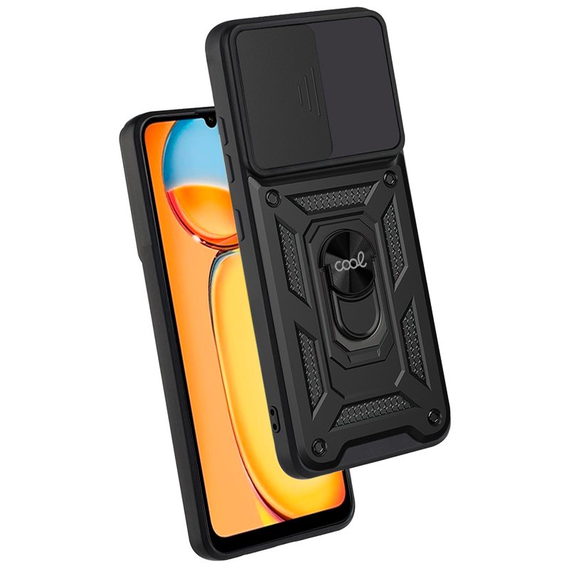 Capa COOL para Xiaomi Redmi 13C / Poco C65 Hard Ring Preto