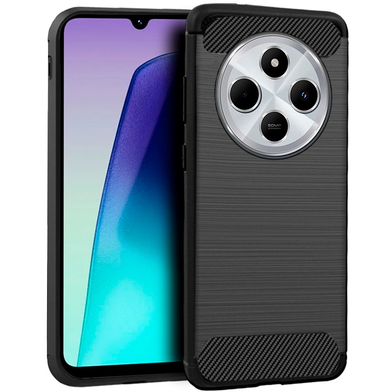 Capa COOL para Xiaomi Redmi 14C / Poco C75 Carbono Preto