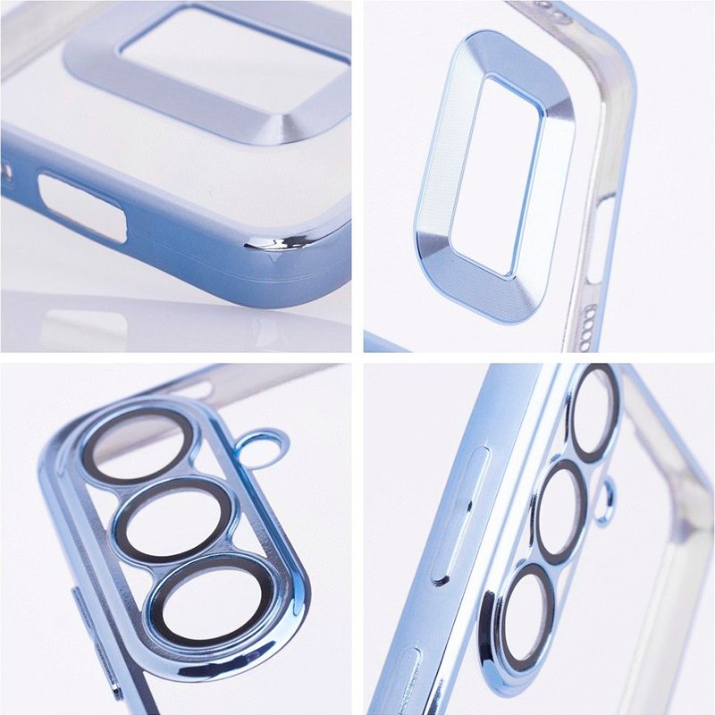 Capa COOL para Xiaomi Redmi A3 Borde Metálico (Azul)