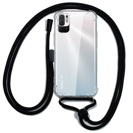 Capa COOL para Xiaomi Redmi Note 10 5G / Pocophone M3 Pro 5G Cordão Preto