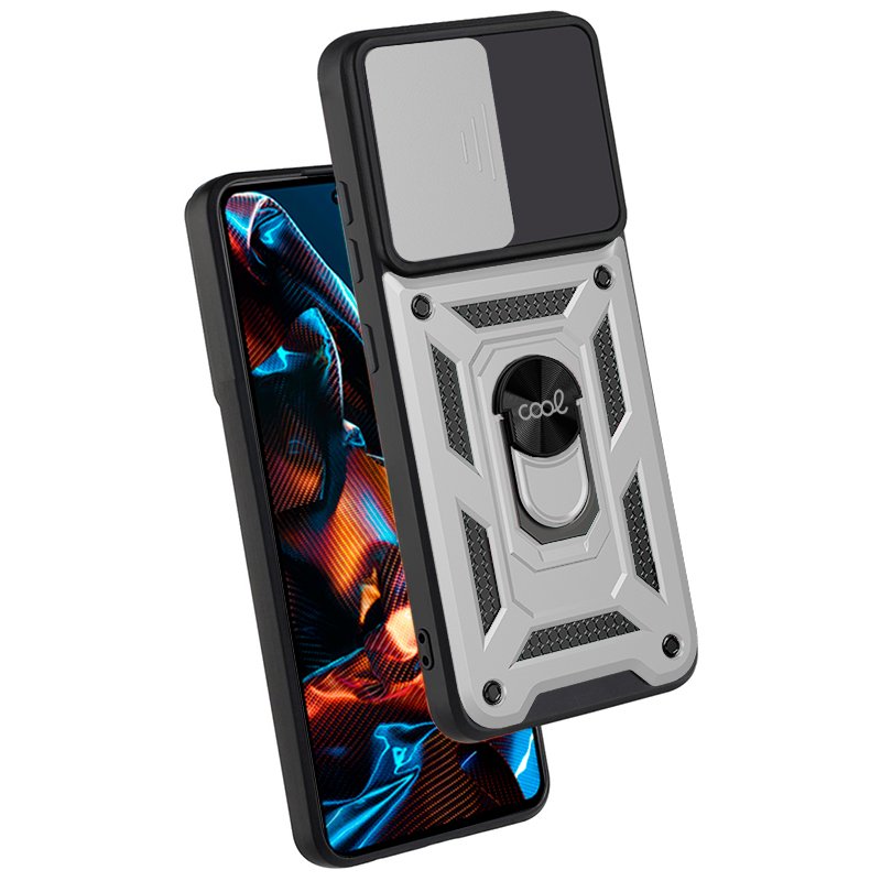 Capa COOL para Xiaomi Redmi Note 12 5G / Poco X5 5G Hard Ring Prata