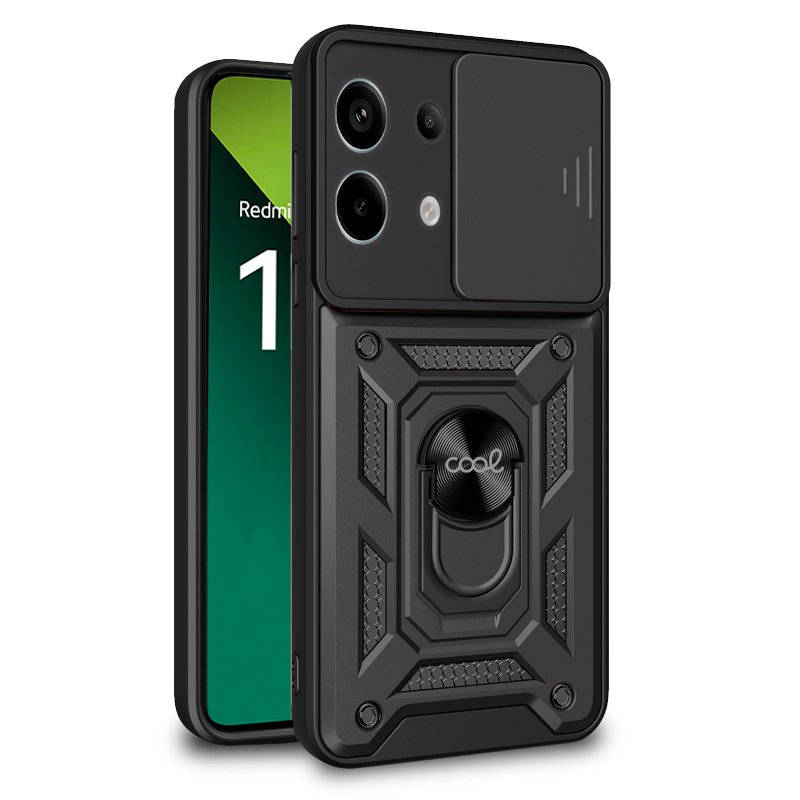 Capa COOL para Xiaomi Redmi Note 13 Pro 5G / Poco X6 5G Hard Ring Preto