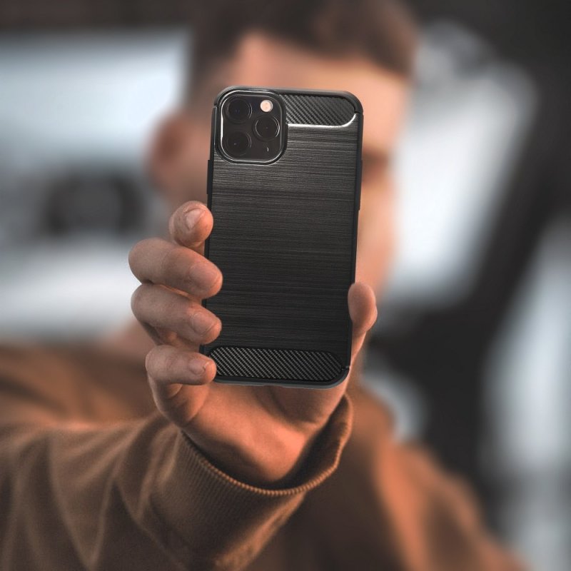 Capa COOL para Xiaomi Redmi Note 13 Pro / Note 14S / Poco M6 Pro Carbono Preto