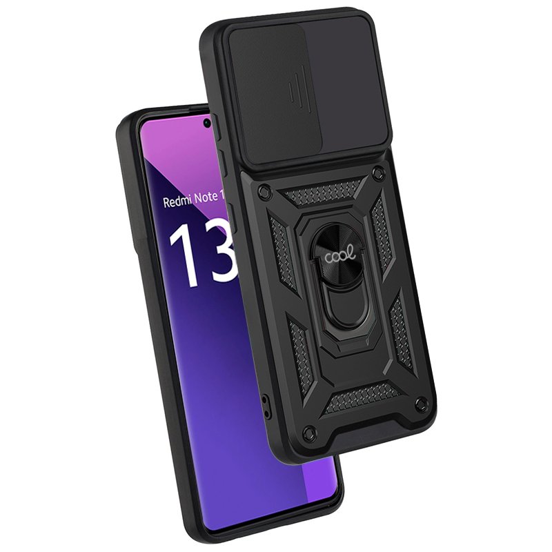 Capa COOL para Xiaomi Redmi Note 13 Pro Plus 5G Hard Ring Preto