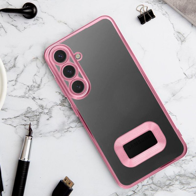 Capa COOL para Xiaomi Redmi Note 14 5G Borde Metálico (Rosa)