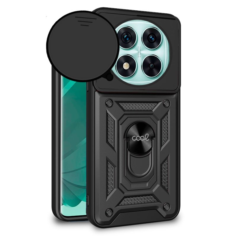Capa COOL para Xiaomi Redmi Note 14 Pro 5G / Note 14 Pro Plus 5G / Poco X7 Hard Ring Preto