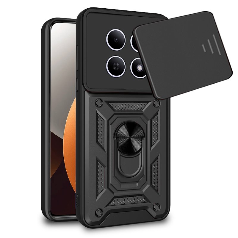 Capa COOL para Xiaomi Redmi Note 15 Pro 5G Hard Ring Preto