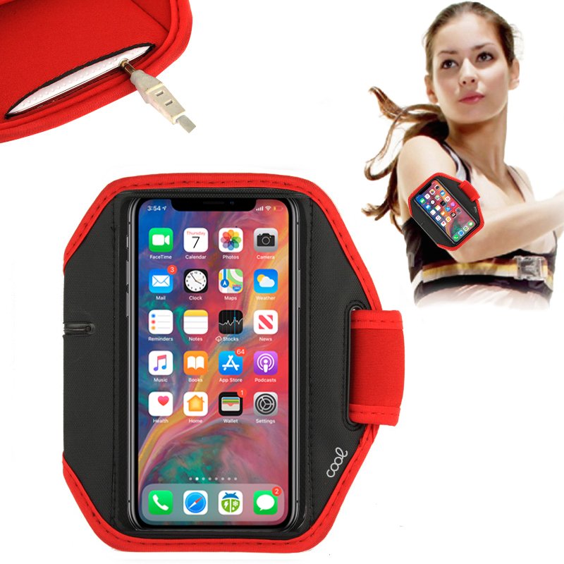 Capa de Neoprene Universal COOL Sports (5,5 - 6 polegadas) Vermelho