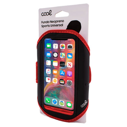 Capa de Neoprene Universal COOL Sports (5,5 - 6 polegadas) Vermelho