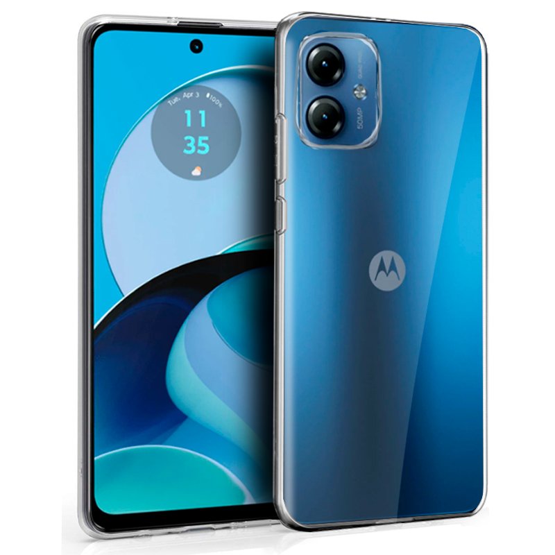 Capa de silicone COOL para Motorola Moto G14 (transparente)